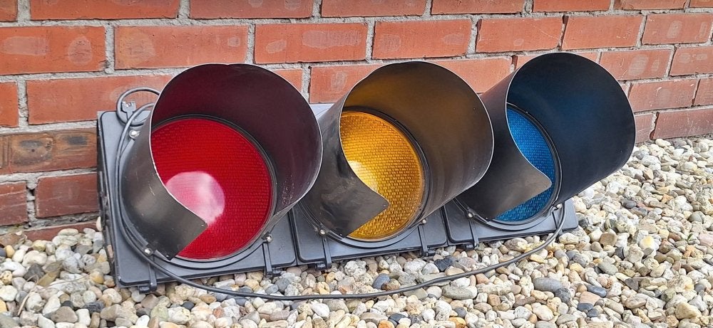 Origineel Amerikaans hangende verkeerslicht, komt uit Texas., Ophalen, Gebruikt, Auto's