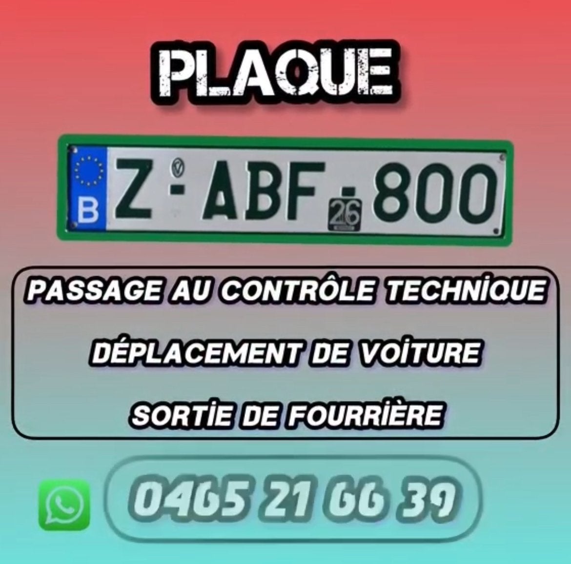 Plaque Zzz service!, Enlèvement ou Envoi