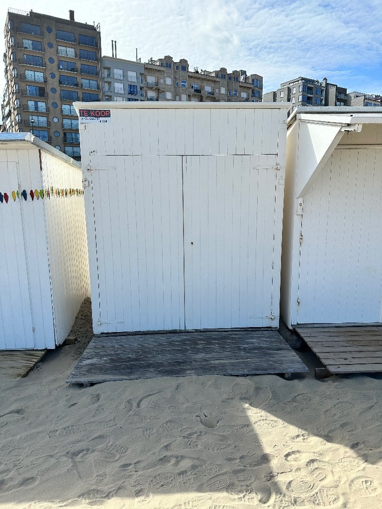 Cabane de plage en bois à vendre à Blankenberge
