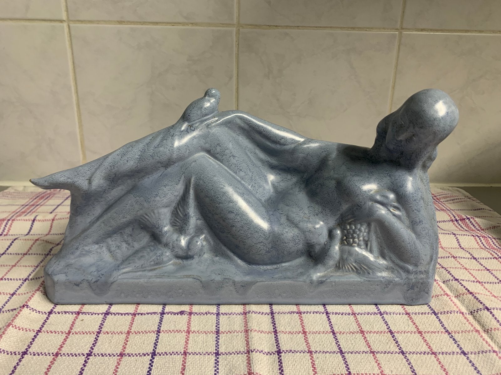 Art deco beeld Fontinelle, Antiquités & Art, Enlèvement, Art deco, Statue