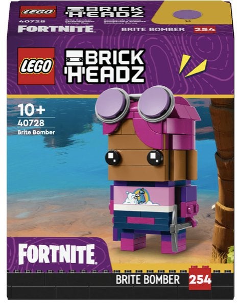 LEGO 40728 Fortnite Brite Bomber, BrickHeadz, Lego, Ensemble complet, Comme neuf