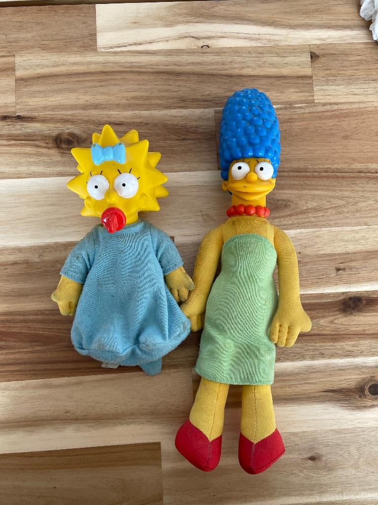 Set van 2 vintage The Simpsons knuffels - Marge & Maggie, Ophalen of Verzenden, Gebruikt