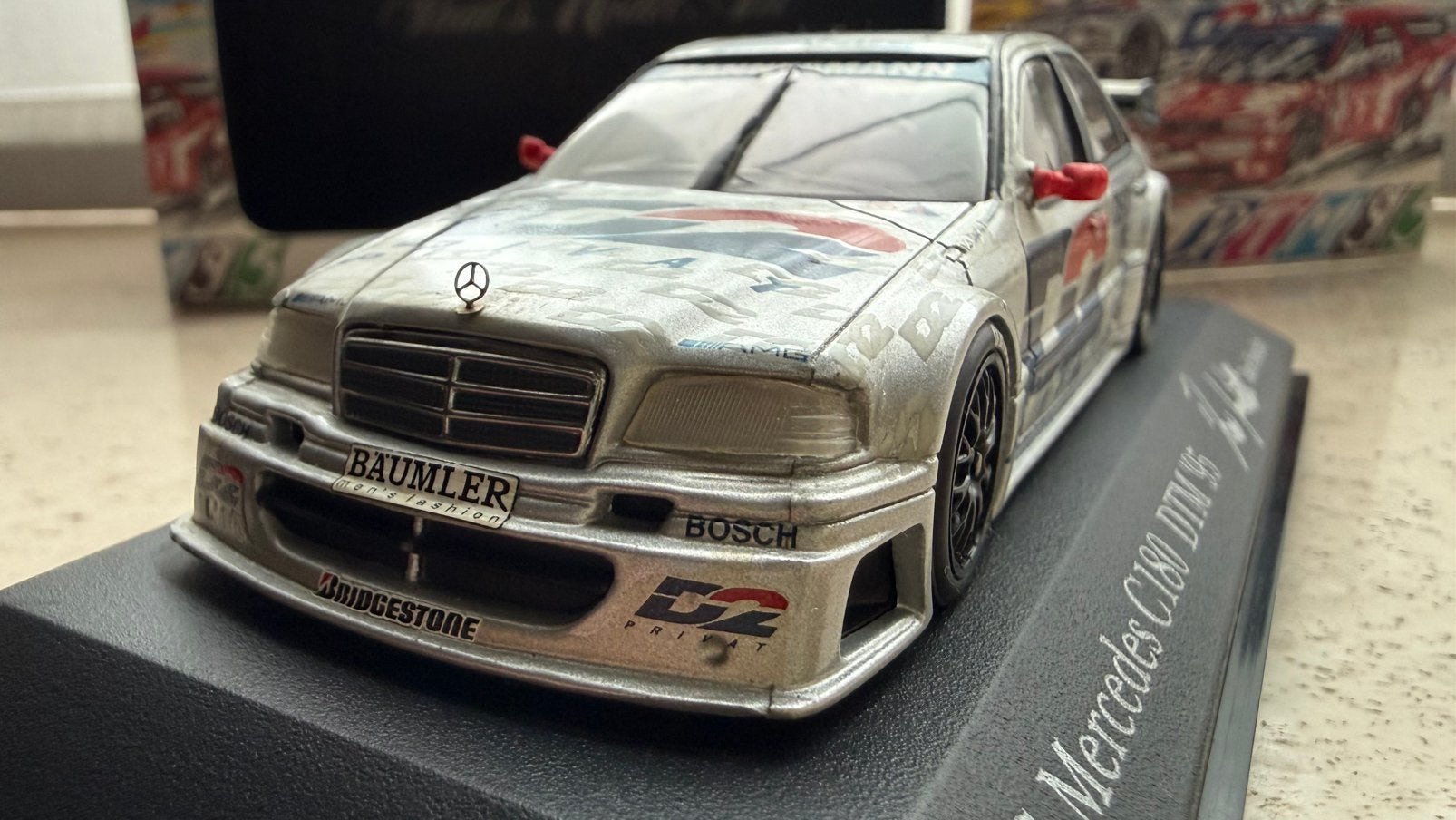 Mercedes C180 DTM 1995 Franchitti, Enlèvement ou Envoi, Comme neuf, Voiture, MiniChamps