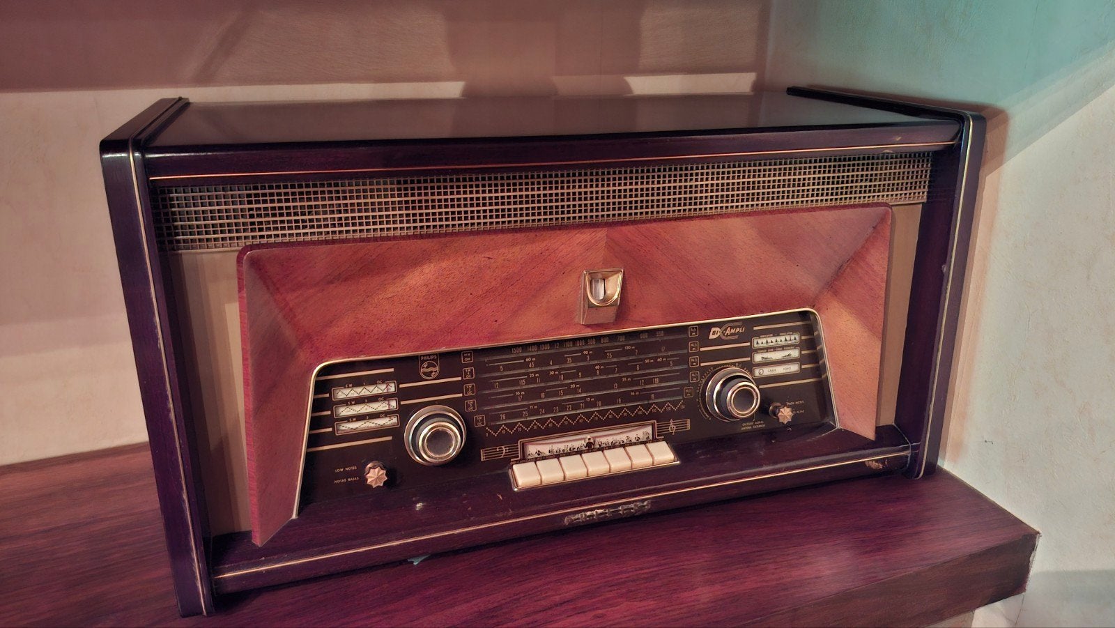 Radio Philips, Antiek en Kunst, Antiek | Tv's en Audio, Ophalen