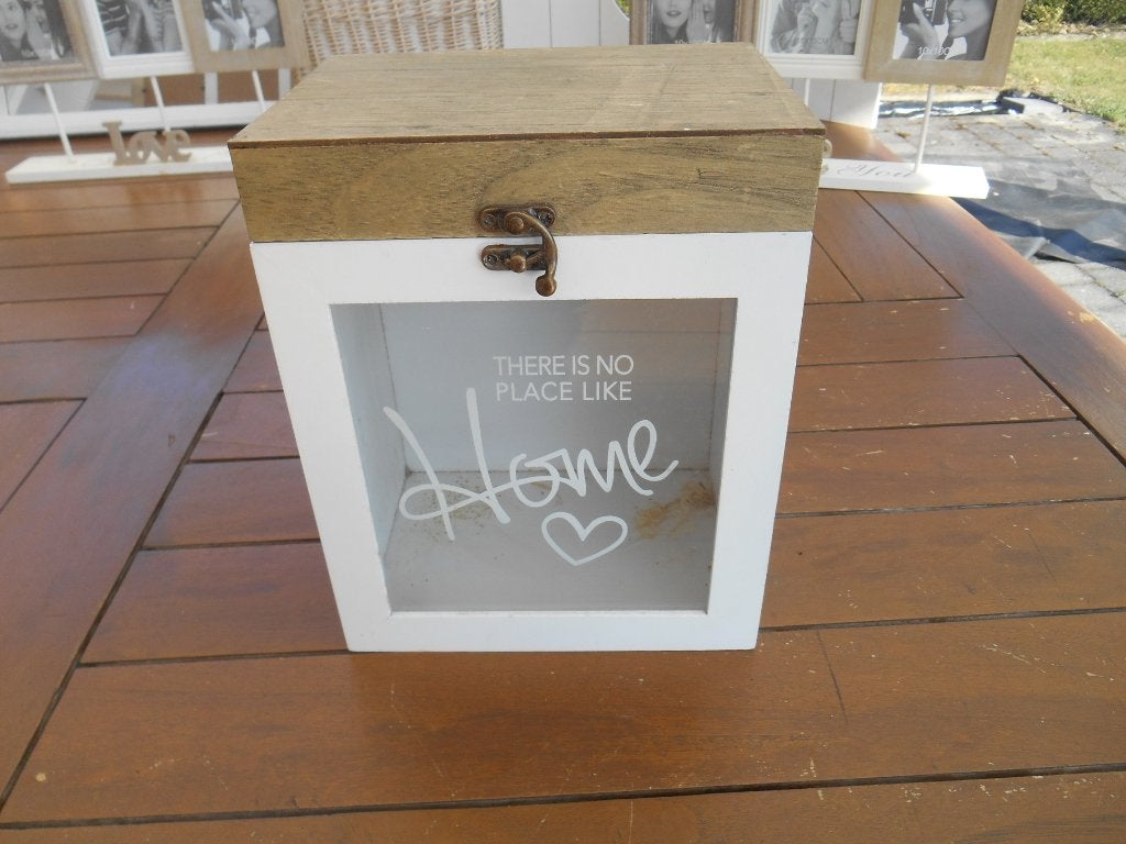 houten opbergbox, Huis en Inrichting, Woonaccessoires | Lijsten, Ophalen of Verzenden, Zo goed als nieuw