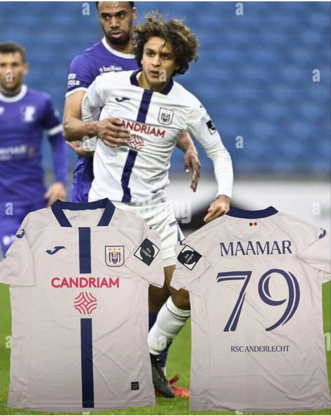 maillot RSC Anderlecht Ali Maamar shirt, Enlèvement ou Envoi, Maillot