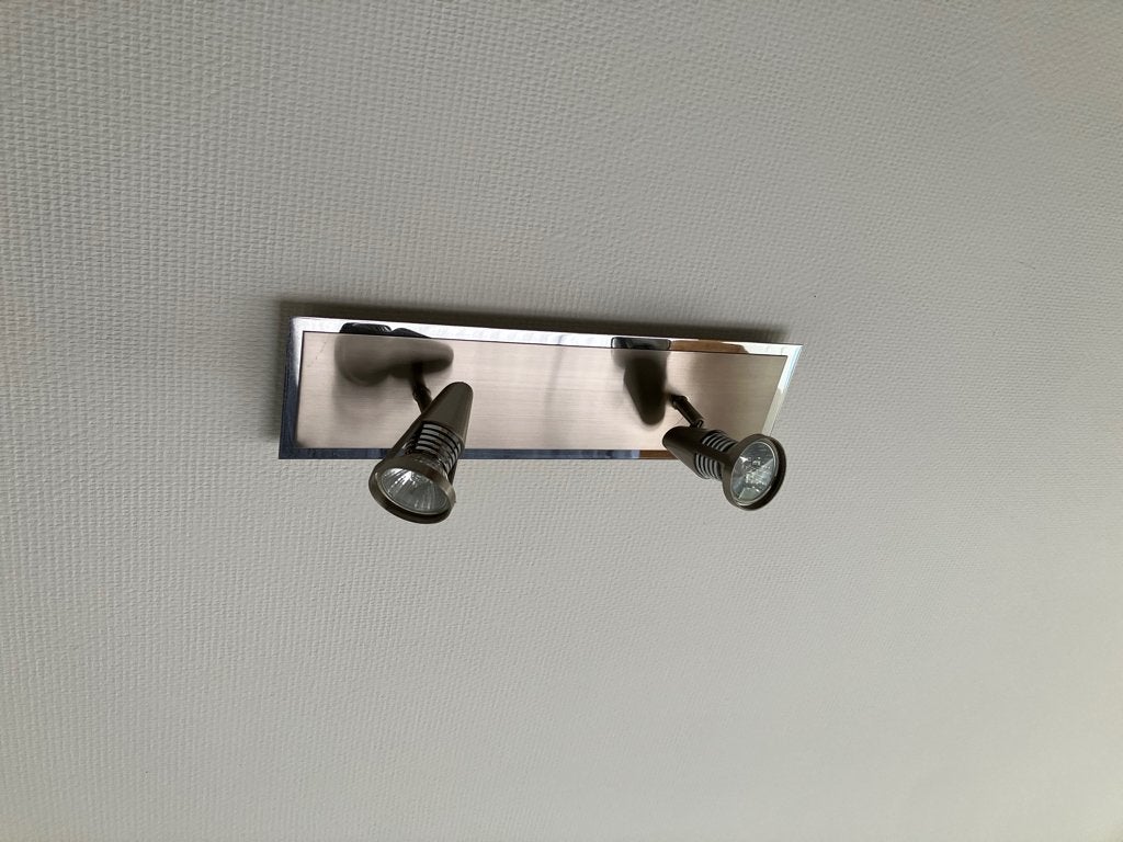 slaapkamer spots+ 2 nachtlampje, Huis en Inrichting, Lampen | Spots, Ophalen, Zo goed als nieuw, Opbouwspot, Inclusief lichtbron
