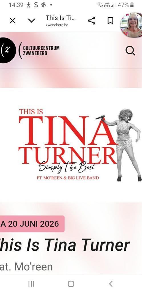 Ticket tina turner