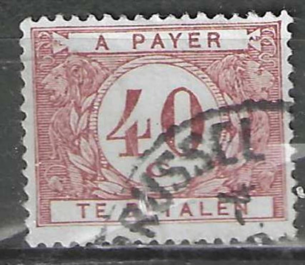Belgie 1922 - OBP 37TX - Takszegel 40 c. (ST), Verzenden, Gestempeld, Gestempeld