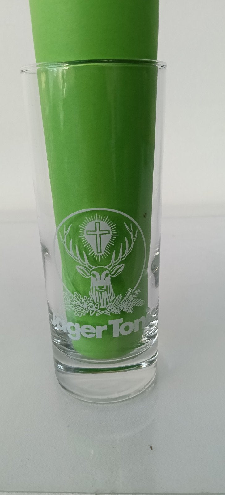 Glas longdrink Jägermeister. Jäger tonic., Ophalen of Verzenden