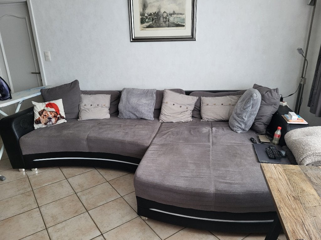 hoeksalon, Ophalen, Gebruikt, Stof