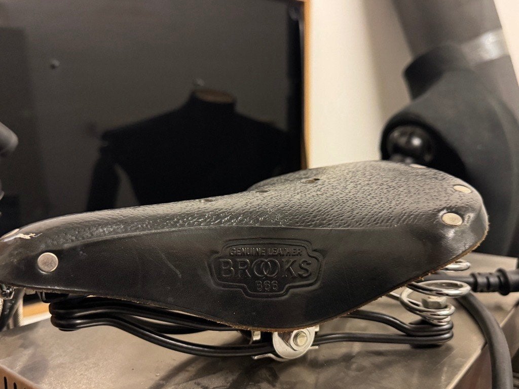 Fietszadel Brooks, Fietsen en Brommers, Ophalen, Leer, Zo goed als nieuw, Brooks