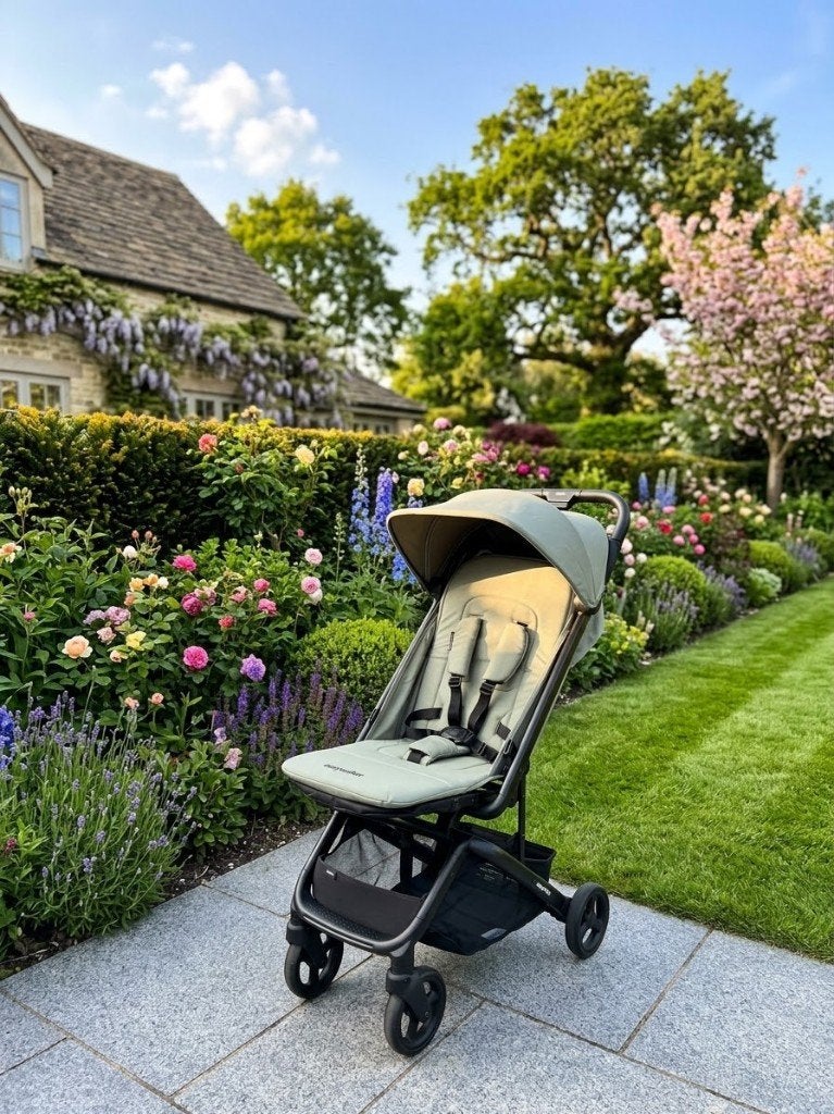 Easywalker Buggy (Olijfgroen / Sage Green), Ophalen, Gebruikt, Zonnekap