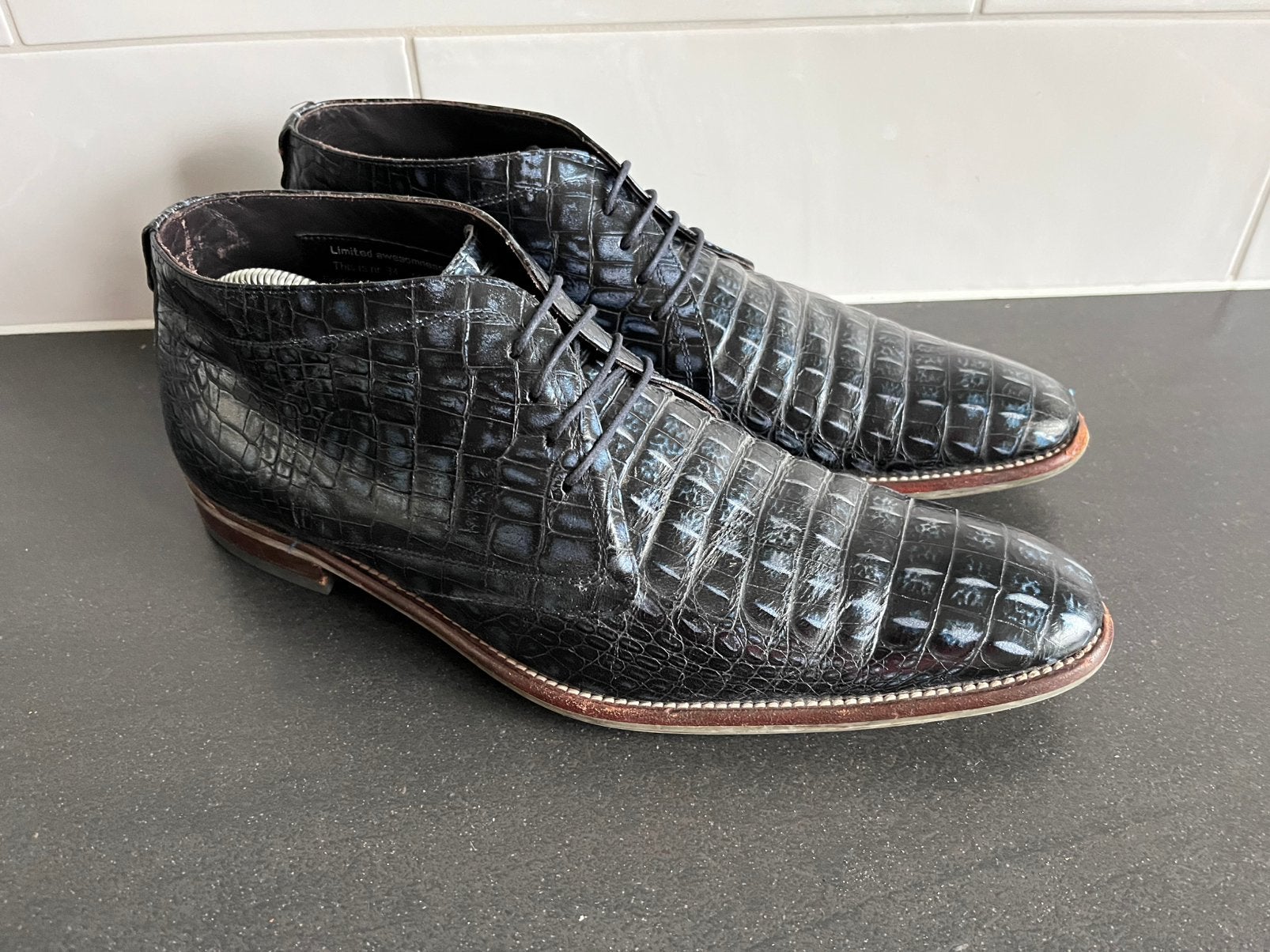 Floris van Bommel herenschoenen maat 11 / 46, Kleding | Heren, Schoenen, Blauw, Ophalen of Verzenden, Zo goed als nieuw, Veterschoenen