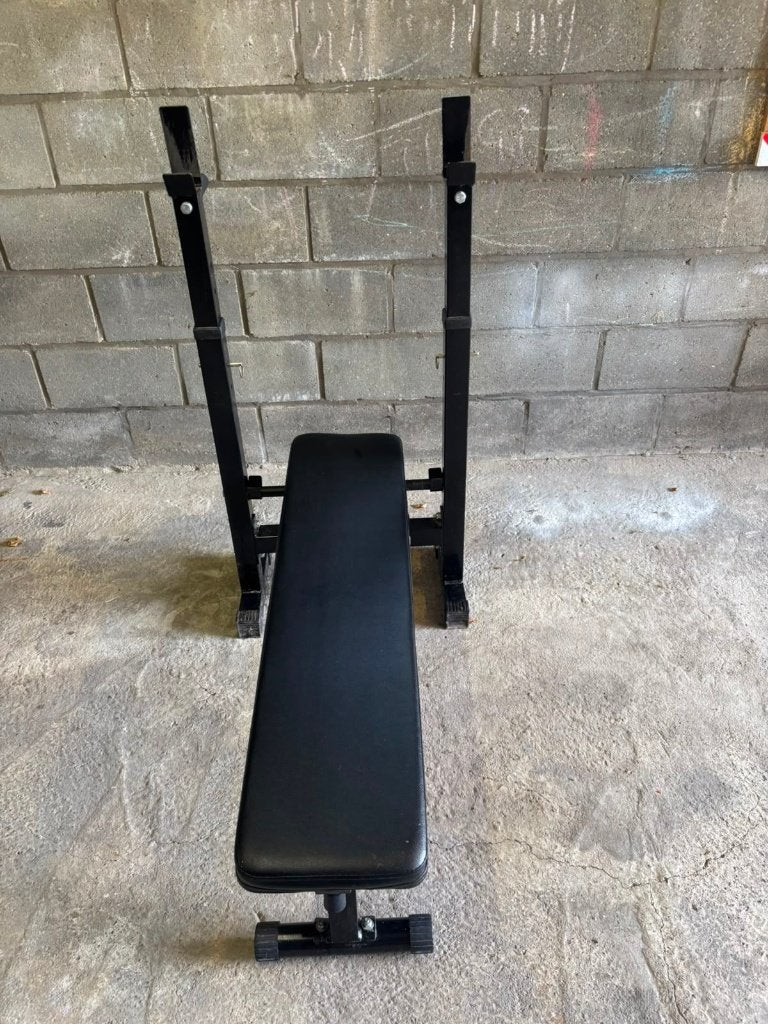 Verkoop van verschillende gewichtsschijven, stangen & bench, Ophalen, Gebruikt, Benen, Halterschijven