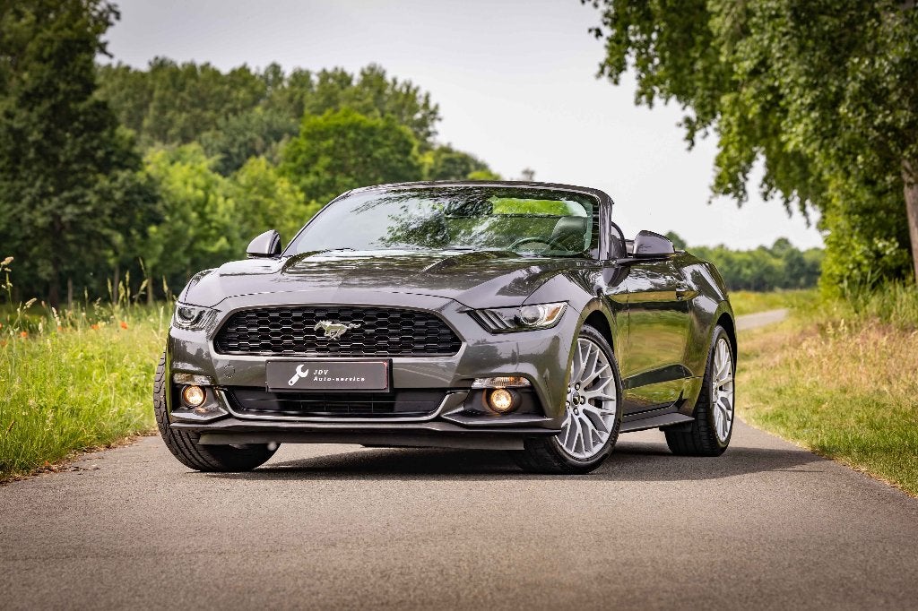 FORD MUSTANG CABRIOLET 2.3 ECOBOOST – 11/2015 – 57.250 KM, Auto's, 4 zetels, Achterwielaandrijving, 4 cilinders, 2261 cc