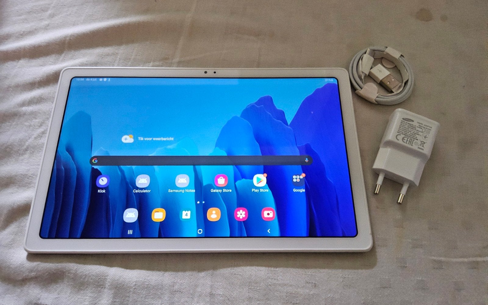 Samsung Galaxy Tab A7 10 pouces, presque neuf avec accessoir, Enlèvement ou Envoi