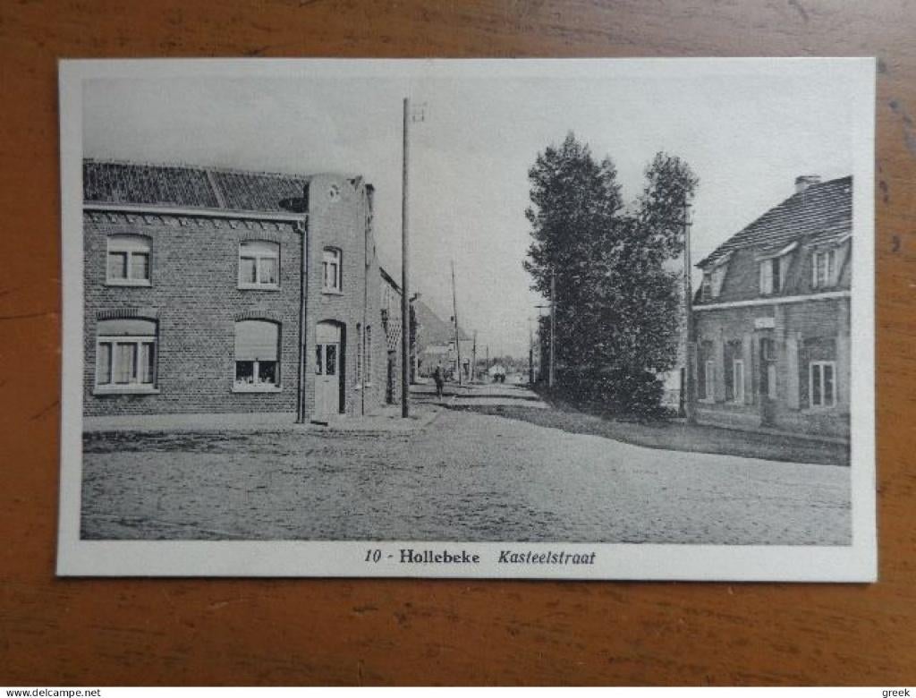 Postkaart Hollebeke, Kasteelstraat, Verzenden, Ongelopen, West-Vlaanderen
