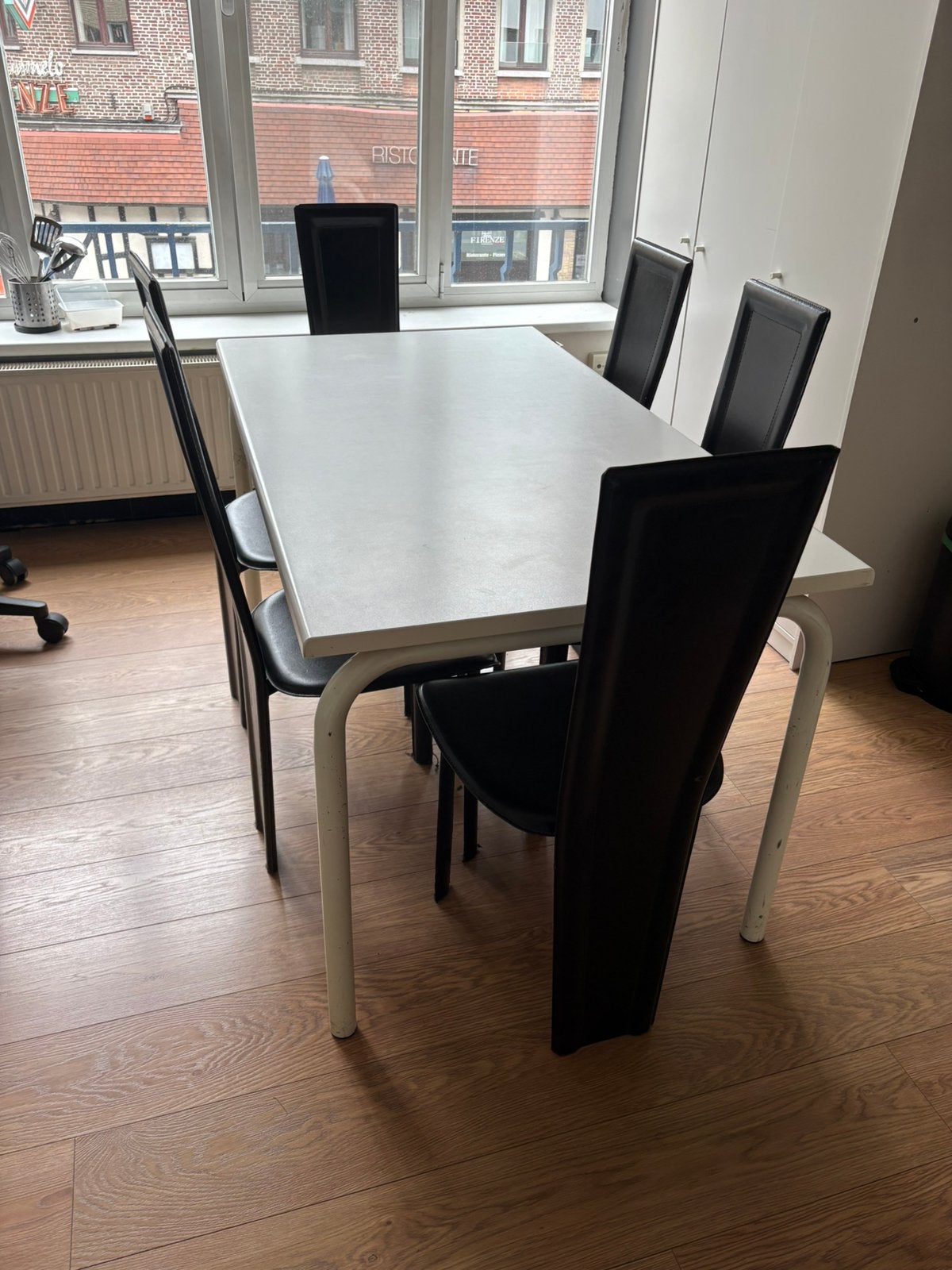 Tafel met 6 stoelen, Huis en Inrichting, Ophalen, Gebruikt, 4 tot 6 stoelen