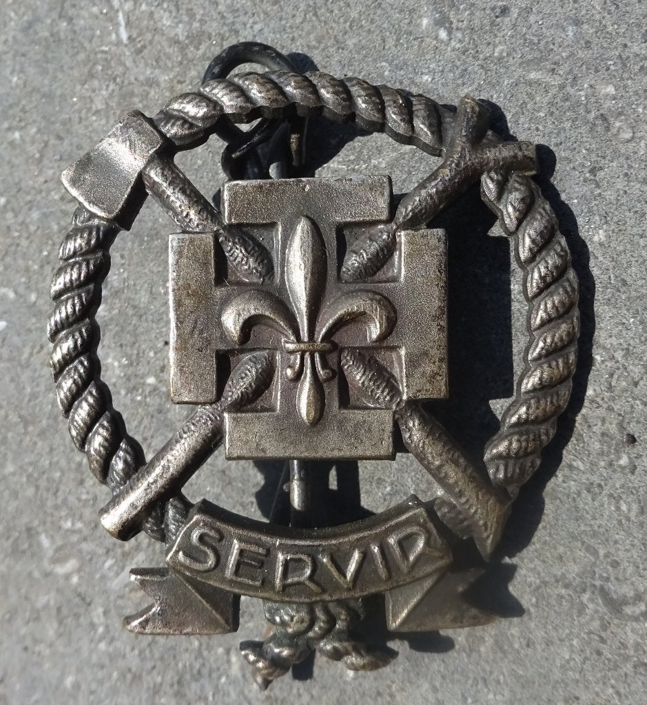 BELGIQUE: SCOUTISME - INSIGNE DE COIFFURE, Verzamelen, Militaria | Algemeen, Overige soorten, Embleem of Badge, Verzenden