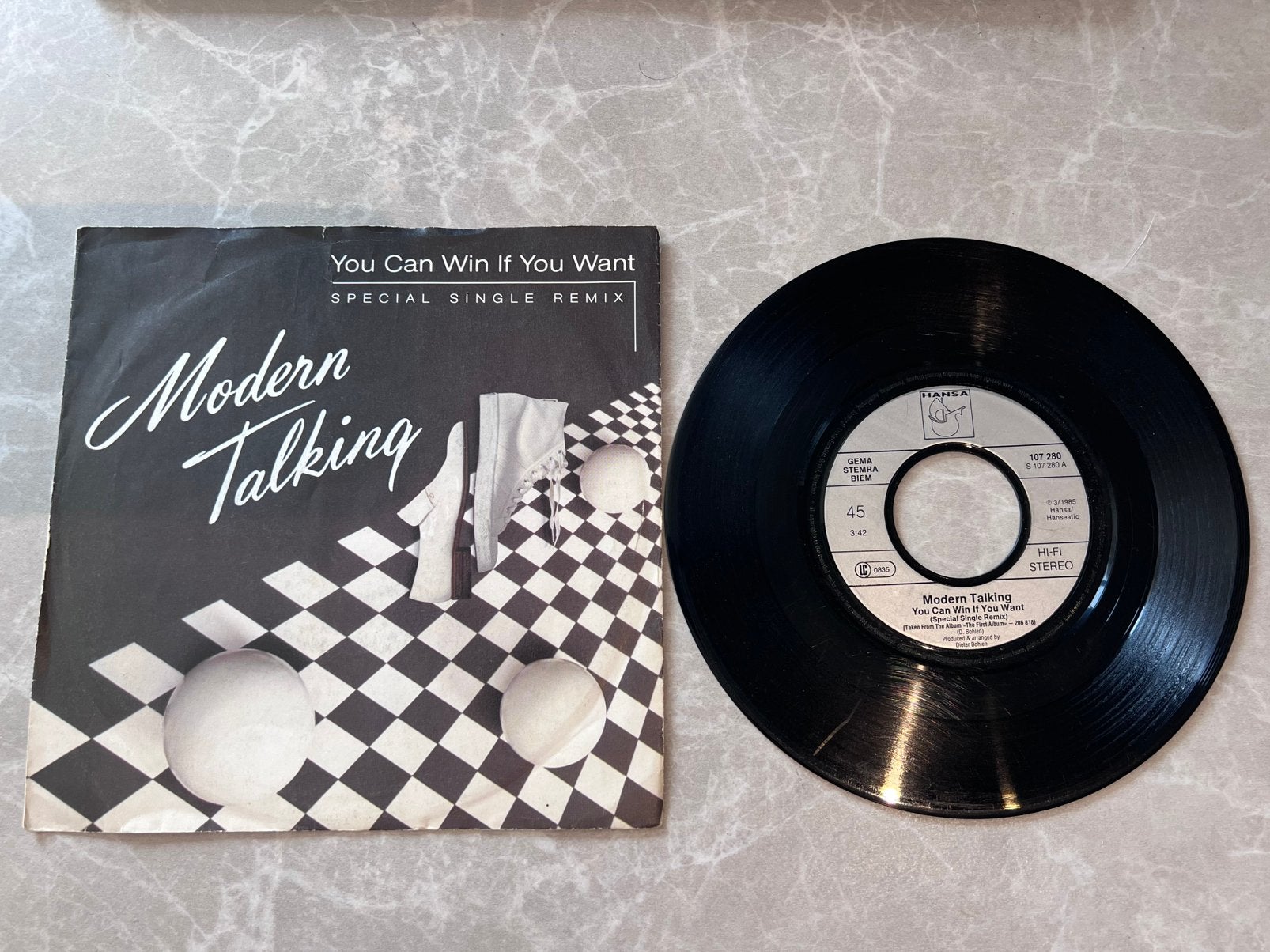 Vinyl 7" 45RPM Modern Talking, Cd's en Dvd's, Vinyl Singles, Gebruikt, 7 inch, Ophalen of Verzenden