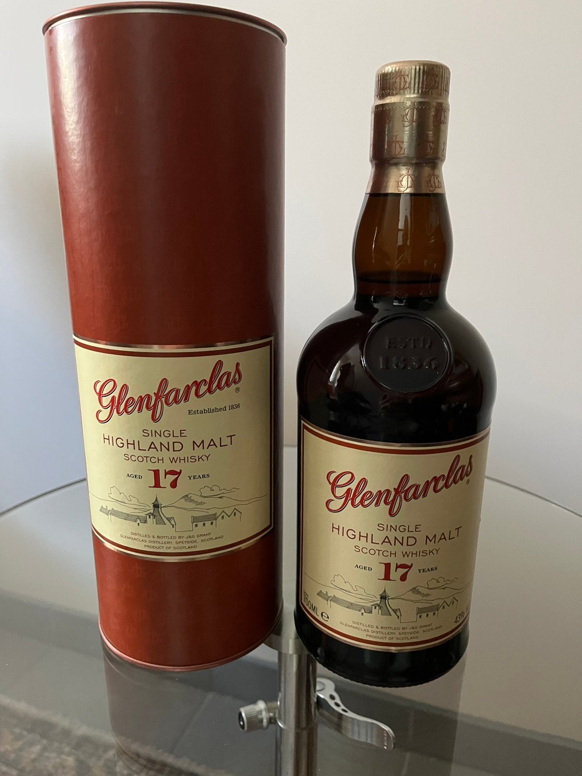 Glenfarclas 17 years, Verzamelen, Wijnen, Ophalen of Verzenden, Zo goed als nieuw
