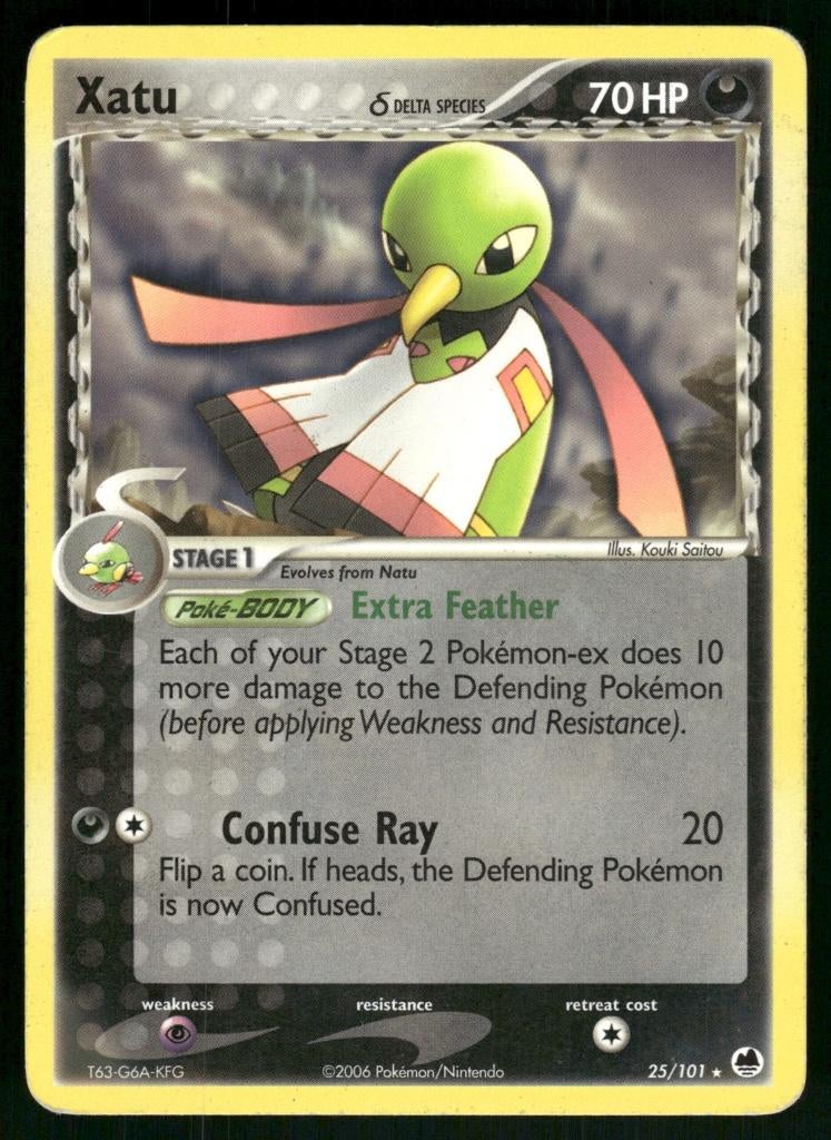 Xatu δ 25/101 - Dragon Frontiers (EX), Verzenden, Gebruikt