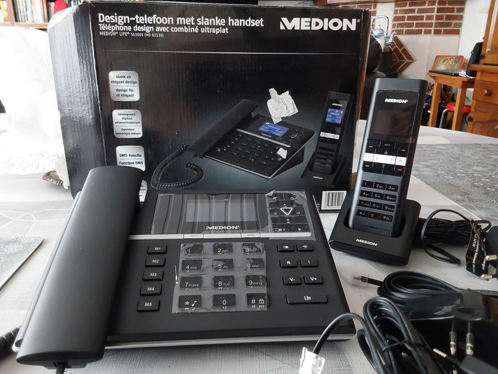 Telefoon medion, Telecommunicatie, Vaste telefoons | Handsets en Draadloos, Ophalen