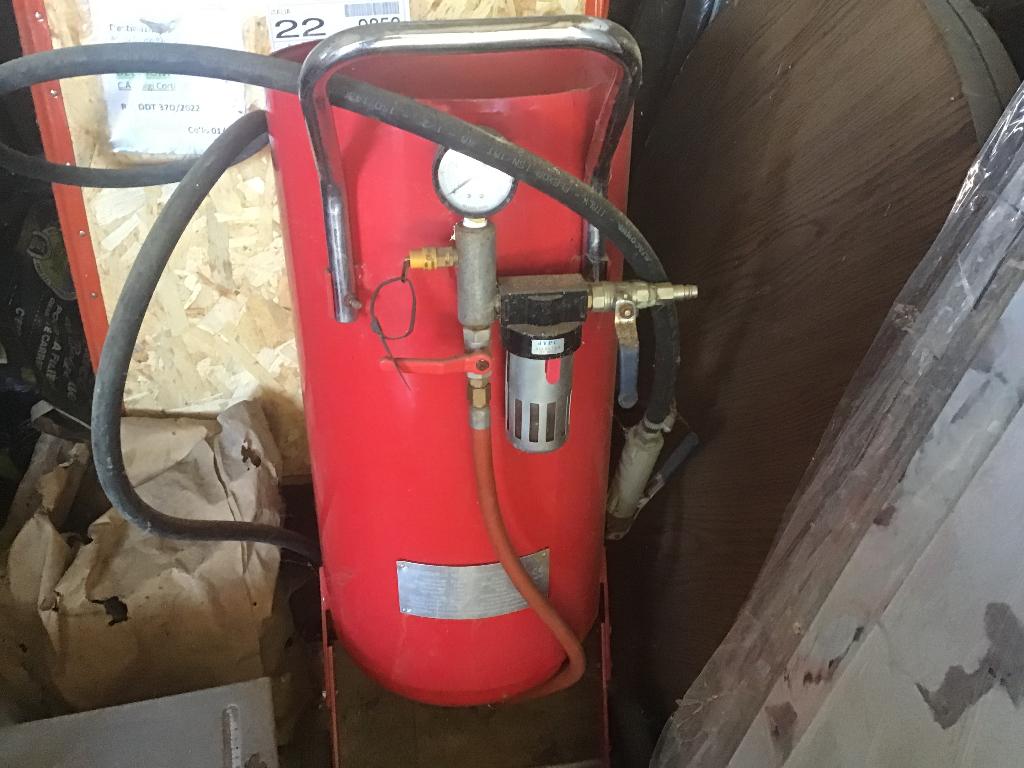 Zandstraal ketel, Doe-het-zelf en Bouw, Compressors, 25 tot 100 liter, Ophalen, Zo goed als nieuw, 6 tot 10 bar
