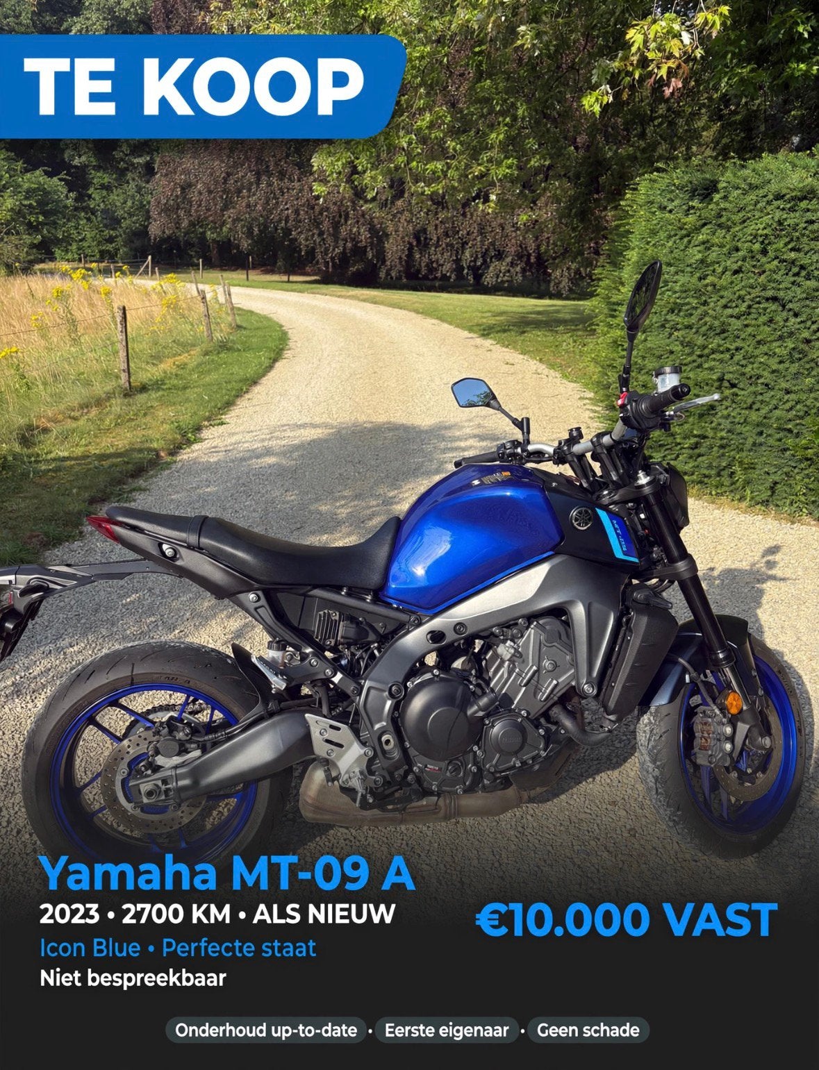Yamaha MT-09 A - Als nieuw!, Motos, Enlèvement, Yamaha