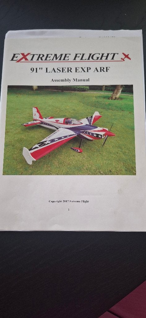 Modelvliegtuig - Extreme Flight Laser EXP ARF 91", Ophalen, Gebruikt