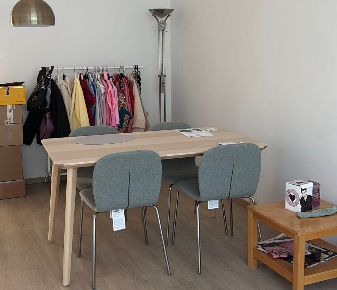 Tafel en stoelen, Huis en Inrichting, Tafels | Eettafels, Ophalen, Zo goed als nieuw