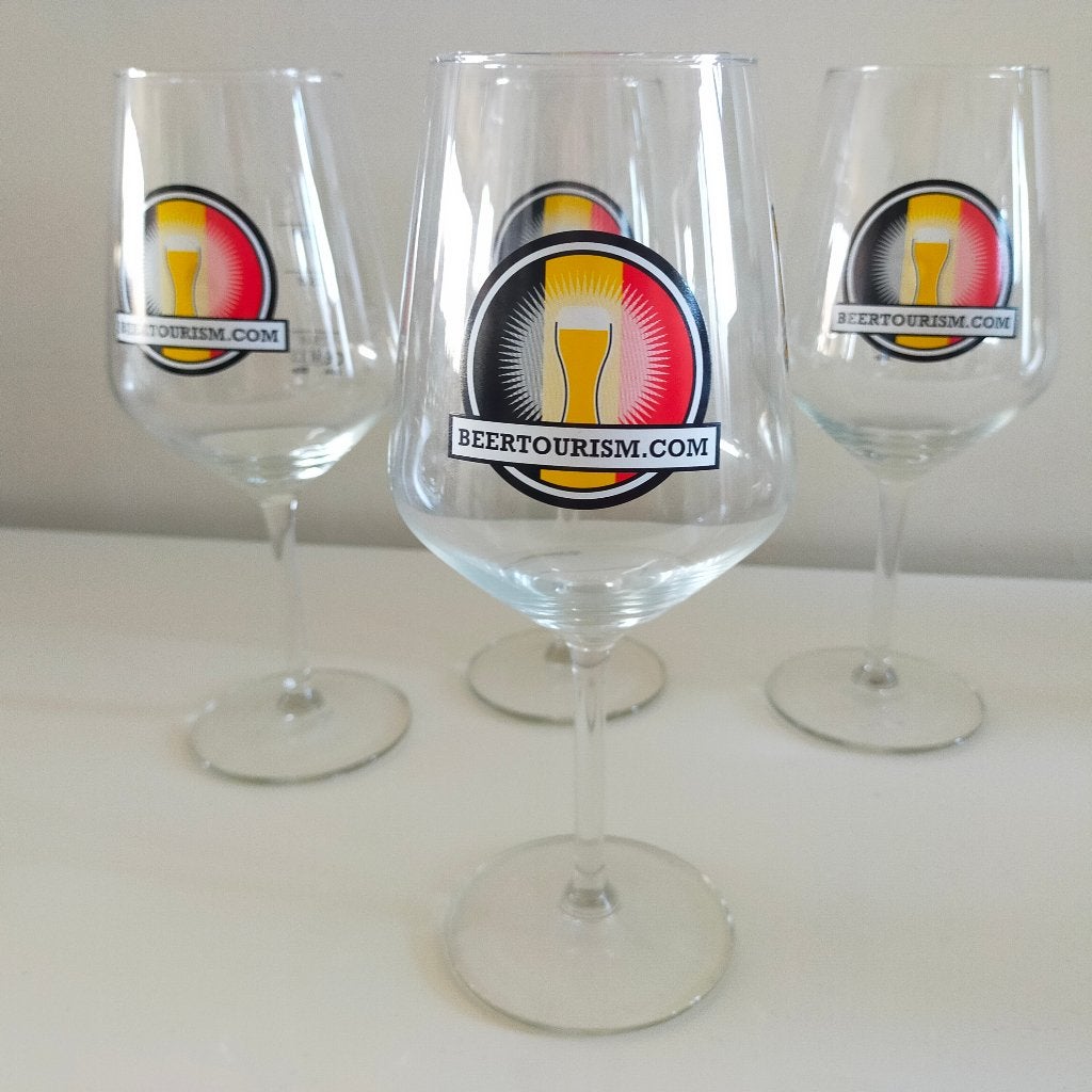 4x glas Beertourism bier degustatieglas streekbier, Ophalen of Verzenden, Zo goed als nieuw, Bierglas