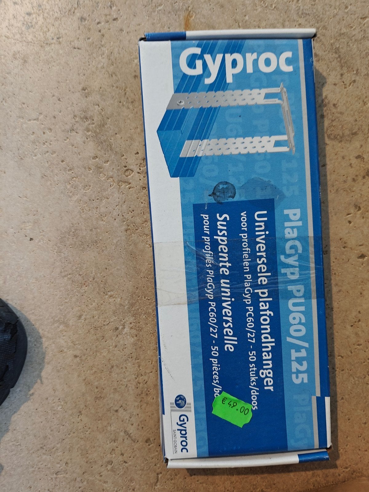 plagyp plafondhanger PU60/125 50stuks, Enlèvement ou Envoi