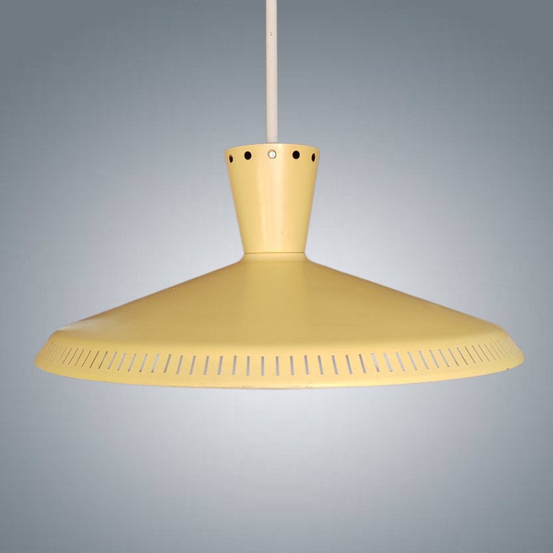 Suspension Lustre vintage Louis Kalff Philips 1950's, Maison & Meubles, Lampes | Suspensions, Enlèvement