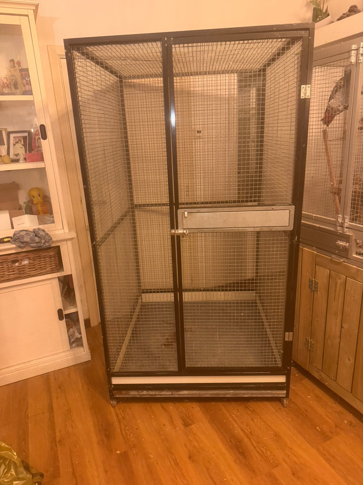 Papegaaienkooi, Ophalen, Gebruikt, Aluminium, Volière