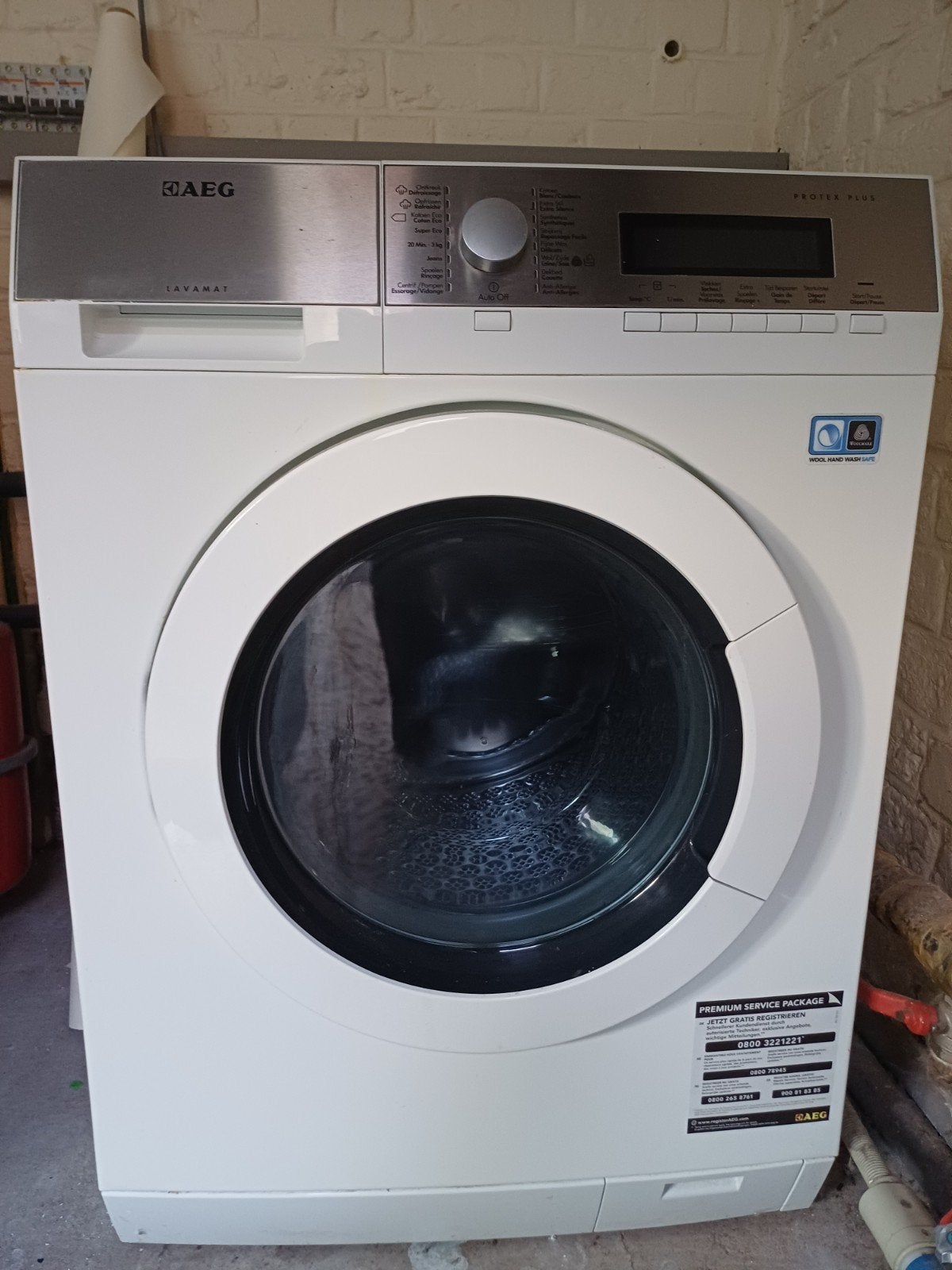 wasmachine van AEG 8 kg trommel, Ophalen