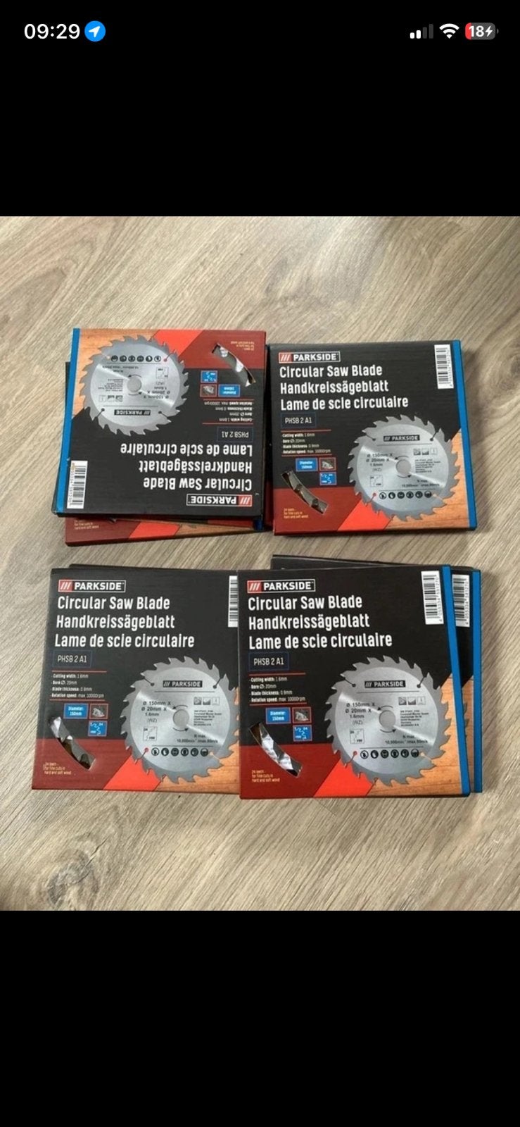 Lot de 5 boite de scie circulaire., Bricolage & Construction, Enlèvement ou Envoi, Scie circulaire