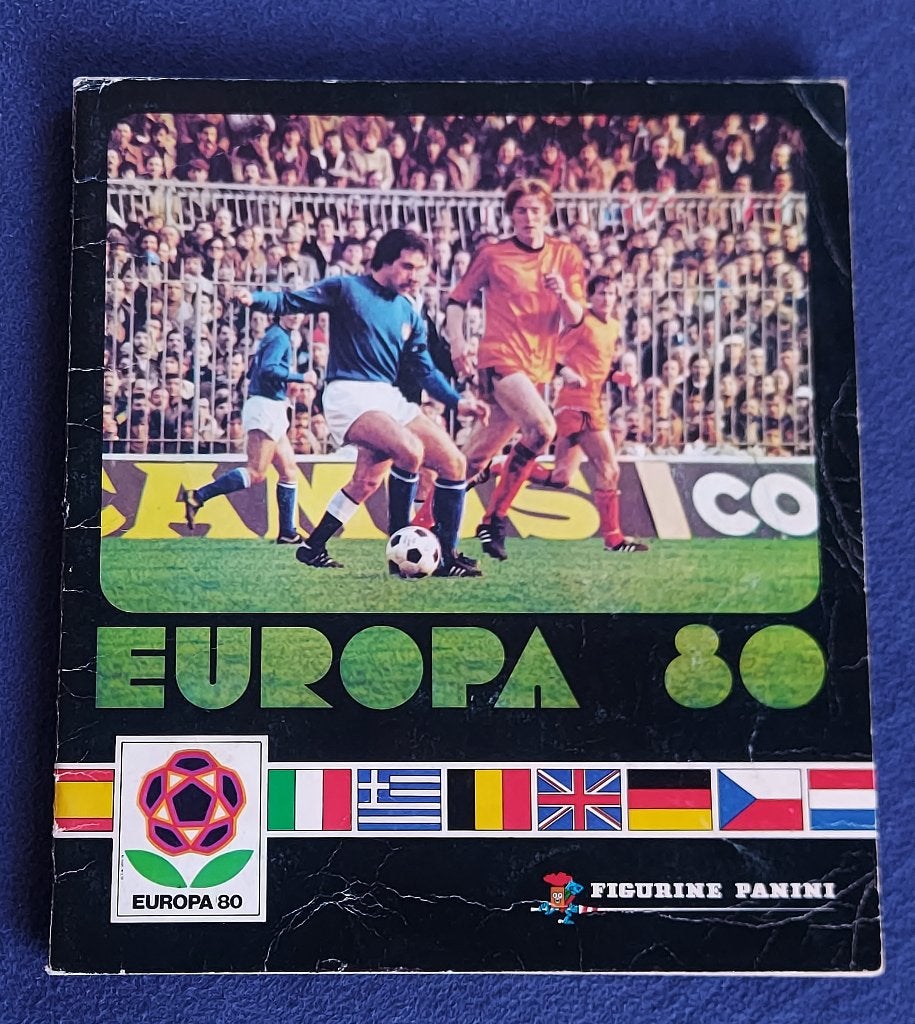 Panini sticker album voetbal ' EK Euro 80 ' (-5st), Ophalen of Verzenden, Gebruikt, Poster, Plaatje of Sticker