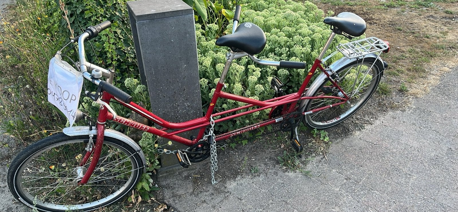 Tandem, Fietsen en Brommers, Fietsen | Tandems, Ophalen, Zo goed als nieuw
