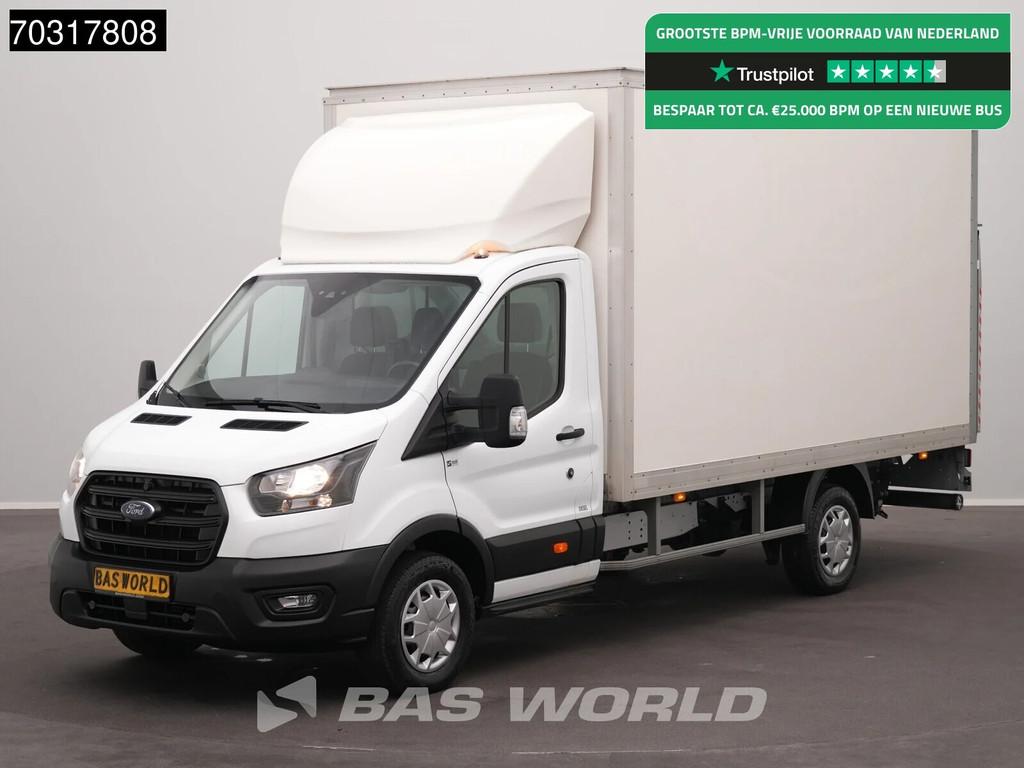 Ford Transit 130pk Laadklep Bakwagen Airco Cruise Euro6 Meub, Stof, Euro 6, 4 cilinders, Wit