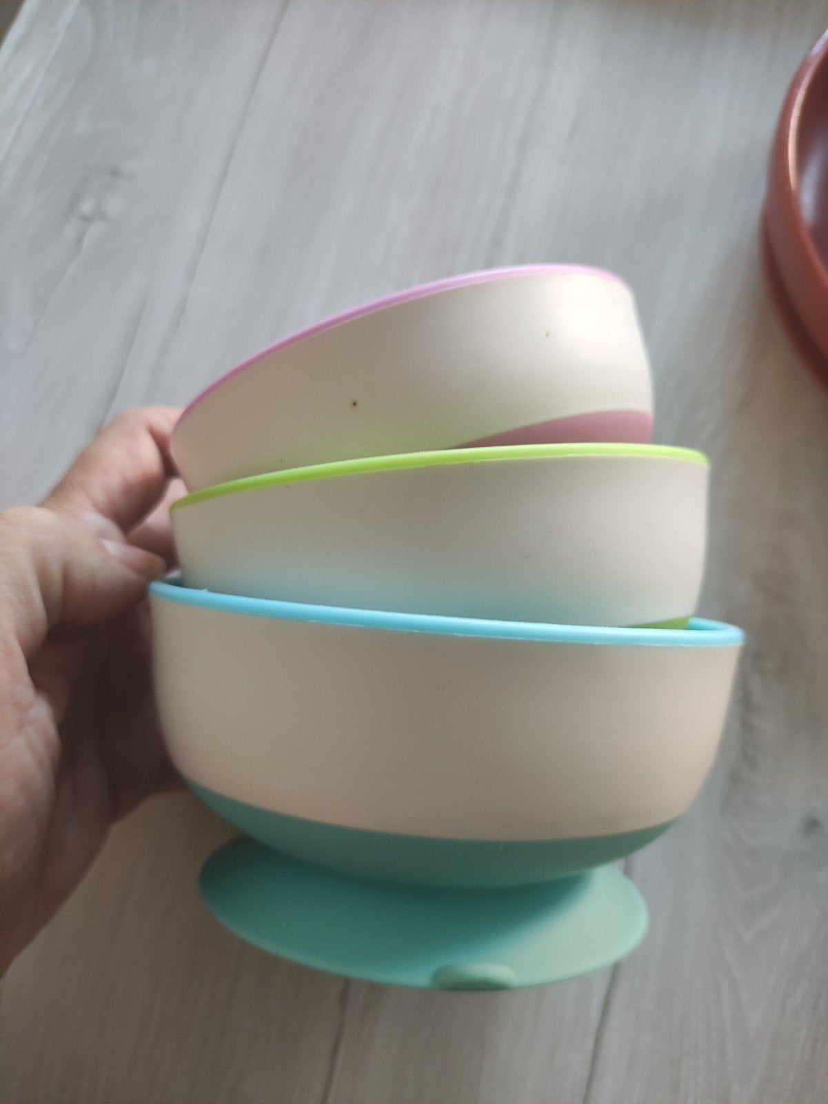 Onbreekbare Kinderbordjes met Zuignap - 3 maten, Maison & Meubles, Autres couleurs, Sans BPA, Enlèvement, Utilisé