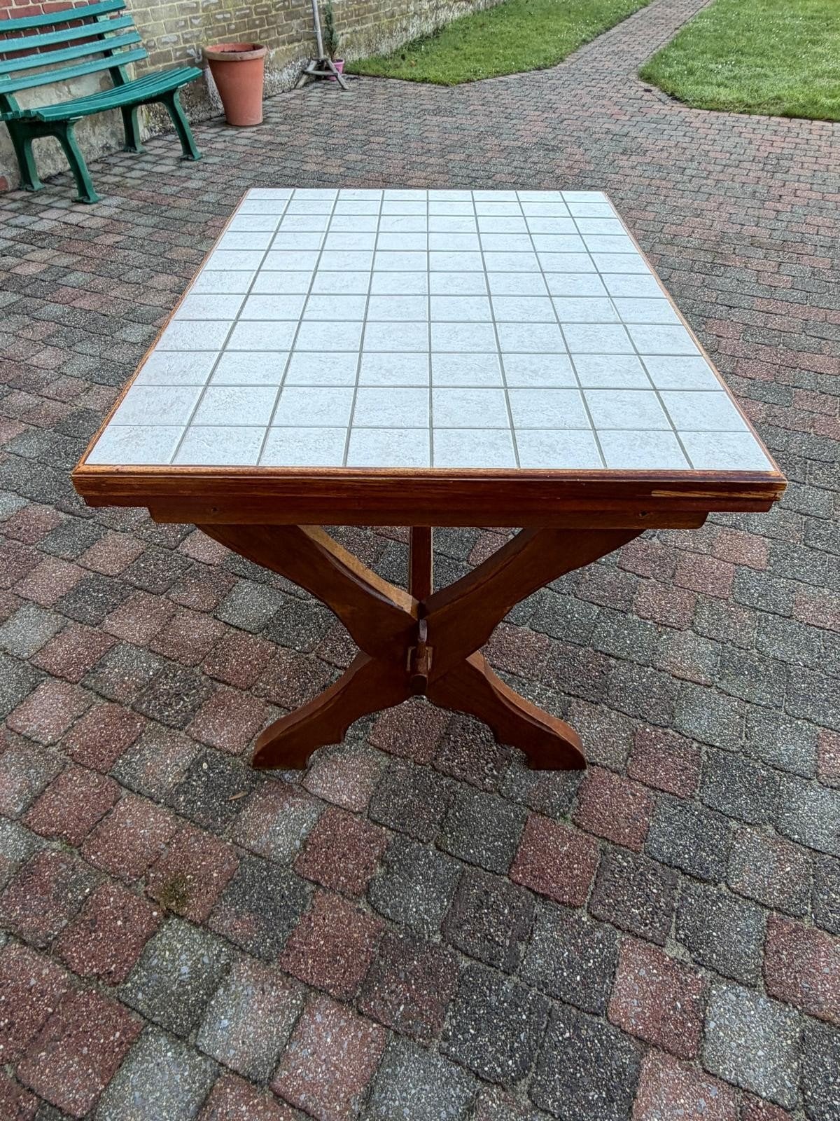 belle table de cuisine ou salle à manger, 150 à 200 cm, Cinq personnes ou plus, Enlèvement, Utilisé