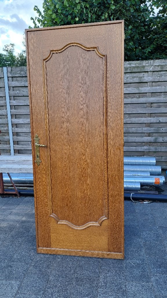 Set van 5 Binnendeuren, Eik-look, Doe-het-zelf en Bouw, Deuren en Vliegenramen, Ophalen, 80 tot 100 cm, Binnendeur, Zo goed als nieuw