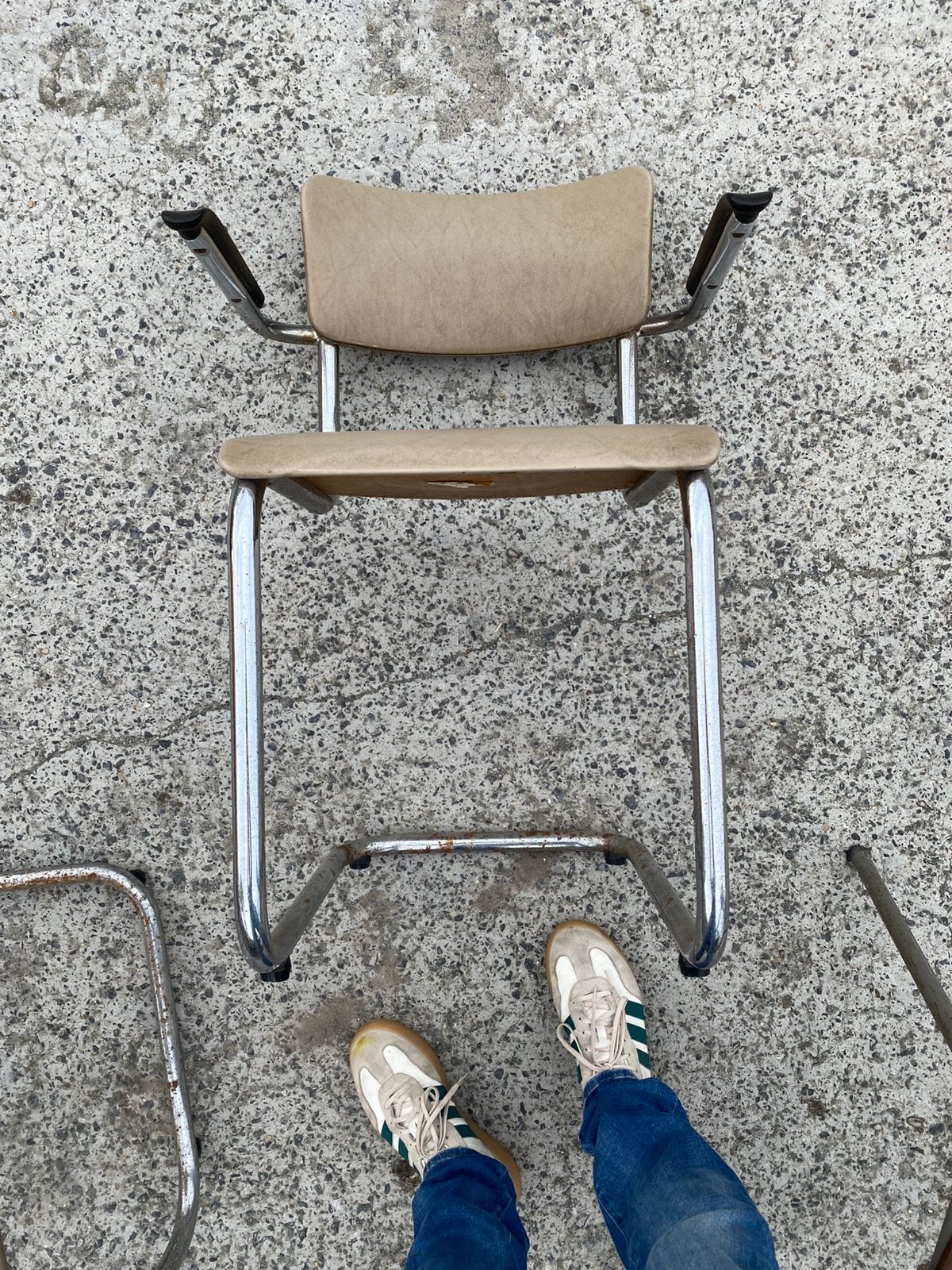 Set TUBAX stoelen, Huis en Inrichting, Ophalen, Gebruikt, Bruin, Vier