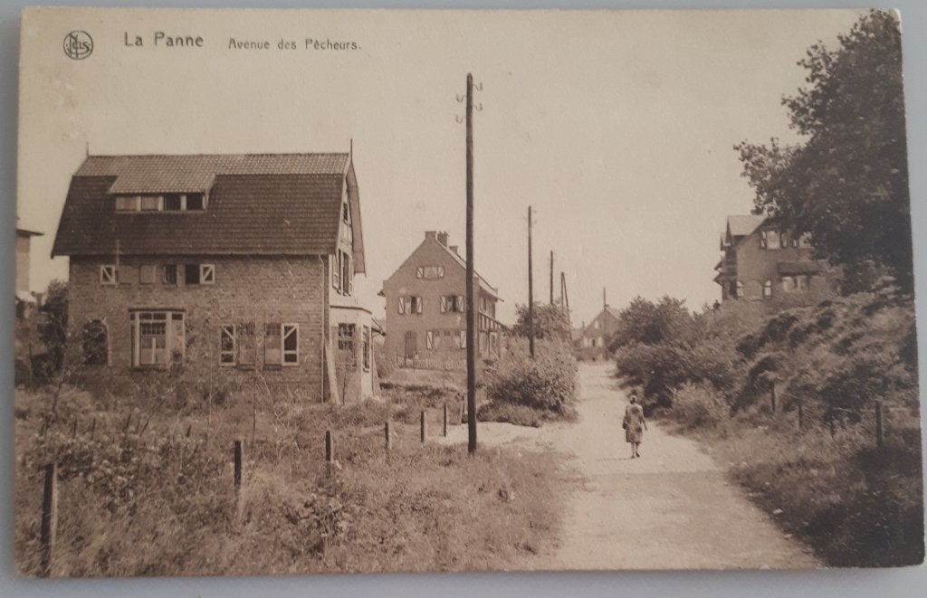 CP ancienne DE PANNE Avenue des pêcheurs +- 1920 Ref.E26, Collections, Cartes postales | Belgique, Enlèvement ou Envoi