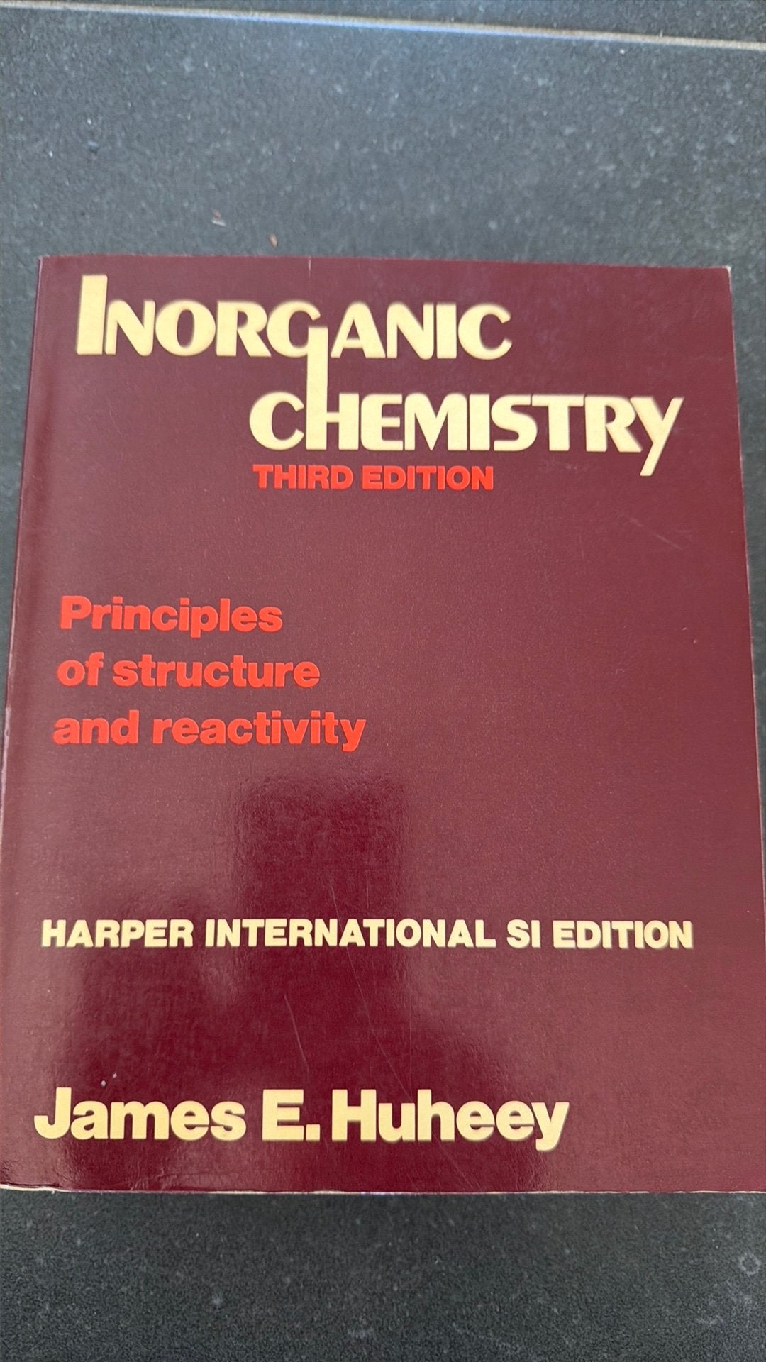 Inorganic chemistry, Ophalen of Verzenden, Zo goed als nieuw