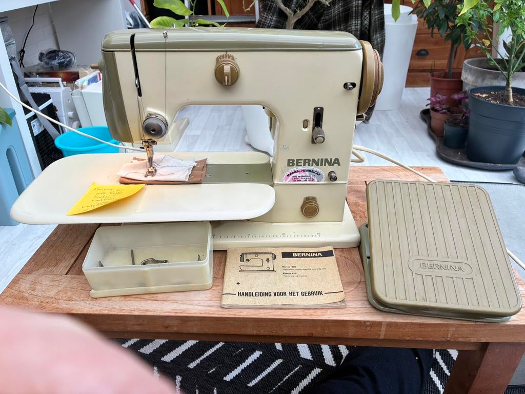 Vintage naaimachine bernina 600  - jaar 1965, Enlèvement, Utilisé, Machine à coudre, Bernina