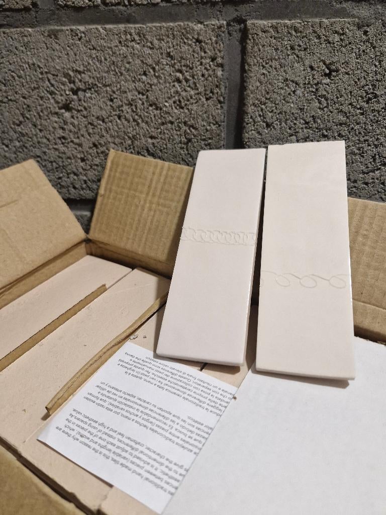 Wandtegels - langwerpig beige, Doe-het-zelf en Bouw, Tegels, Ophalen, Nieuw, Minder dan 20 cm, Minder dan 20 cm