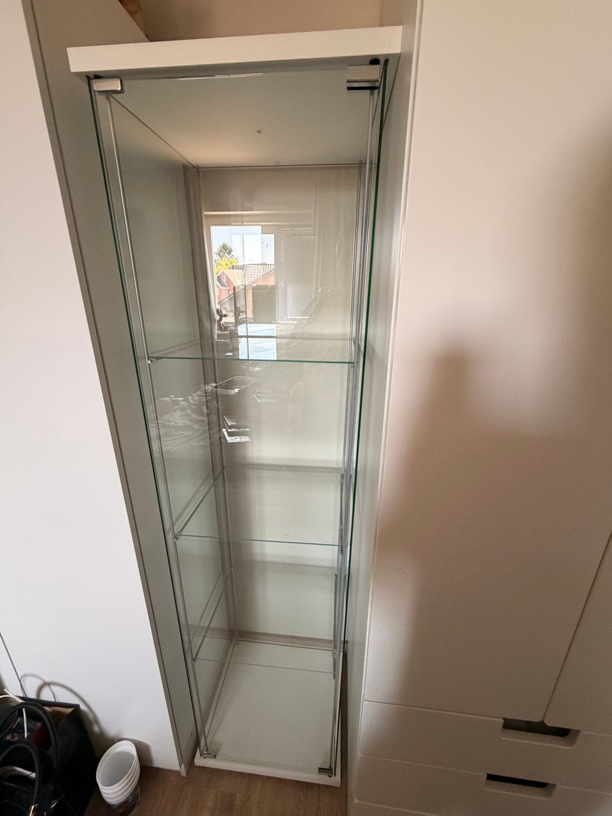 Twee vitrine kasten, Huis en Inrichting, Kasten | Vitrinekasten, Ophalen, Gebruikt